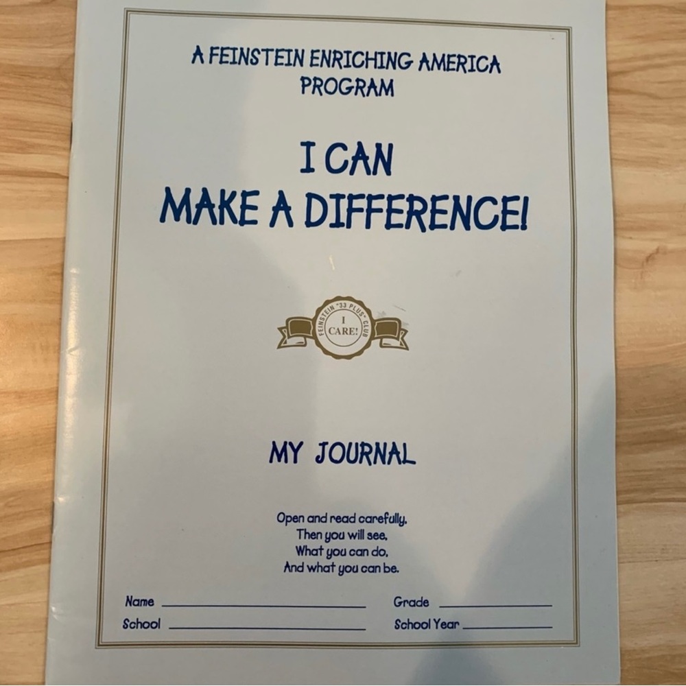 I can make a difference- my journal! Children’s resource!